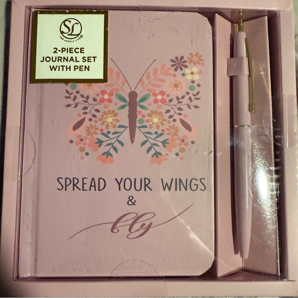 Lavender "Spread Your Wings" Journal & Pen Set